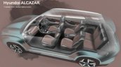 Hyundai Alcazar Interior Teaser