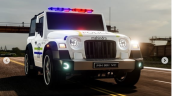 Mahindra Thar Police Jeep Front