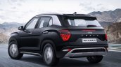 Hyundai Creta Black Rear Three Quarters