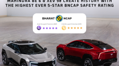 Mahindra BE 6, XEV 9e Secure 5-Star Bharat-NCAP Safety Rating