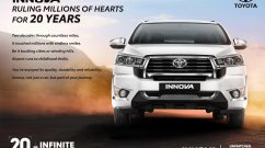 Toyota Innova Celebrates 20 Years and 12 Lakh Units in India