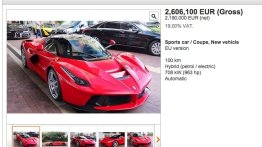 Report - 100km old LaFerrari listed for double the price at INR 20.11 Cr