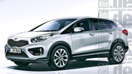 Kia planning a hybrid crossover - Rendering