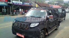 Mahindra U301 compact SUV snapped in Kerala - Spied