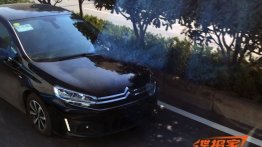 2015 Citroen C4 sedan caught testing in China - Spied