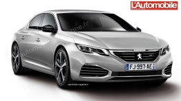 Second generation 2017 Peugeot 508 - Rendering