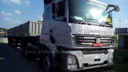 BharatBenz 6x4 truck rigid haulage truck caught testing - Spied