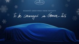 Bugatti Chiron teased on company's greeting card - IAB Report