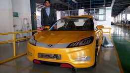 Mahindra Halo with Yellow exterior color snapped - Spied