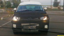 Mahindra S101 (Mahindra KUV100) spyshots show its LED DRL glow - Spied