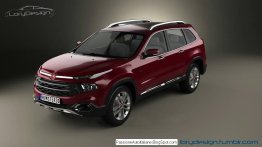 Fiat C-SUV (Toyota Fortuner-rival) - Rendering