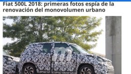 First spyshots of the 2017 Fiat 500L (facelift)