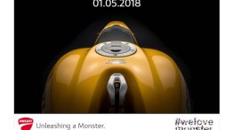 2018 Ducati Monster 821 India launch on May 1