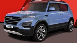 Hyundai Carlino (Maruti Vitara Brezza rival) with 'Composite Light' - Rendering