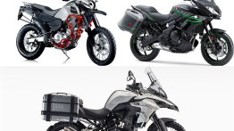 Benelli TRK 502 vs Kawasaki Versys 650 vs SWM Superdual T - Spec sheet comparo