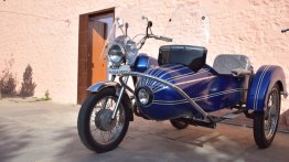 Restored Yezdi Classic 175 with custom sidecar reminds of the retro times