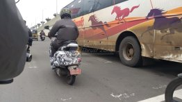 Heavily camouflaged test mule of Bajaj Urbanite e-scooter spied again