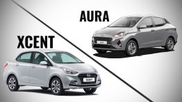 Hyundai Aura vs. Hyundai Xcent - Old vs. New