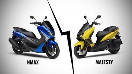 Yamaha NMax 155 vs. Yamaha Majesty S - Design, features, specs & prices compared