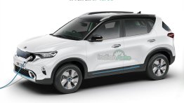 Kia Sonet Electric SUV Rendered; Here's How the Tata Nexon EV-Rival Could Look