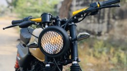 Humble Bajaj CT 100 modified into a scrambler, looks wilder