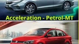 Honda City vs Volkswagen Vento - Petrol-Manual Acceleration Comparison