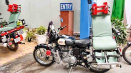 Royal Enfield Classic 350 bikes modified into ambulances by CRPF, DRDO