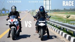 Can Suzuki Gixxer SF 250 Beat Honda CBR250R in Top-End Drag Race?