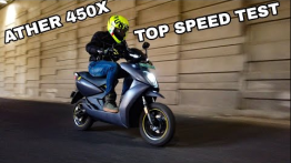 Ather 450X Top-Speed Tested In All Four Riding Modes