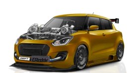 Modified Maruti Swift Rendered With Twin-turbo Power House