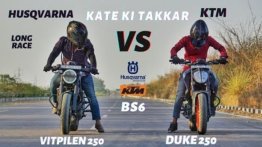 KTM 250 Duke vs Vitpilen 250 Drag Race - Streetfighter vs Cafe Racer