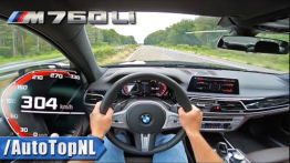 Watch BMW M760Li Hit Over 300kmph On German Autobahn - Video