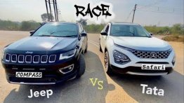 Jeep Compass Drag Races Tata Safari, Can You Guess The Winner?