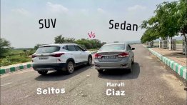 Maruti Ciaz Vs Kia Seltos Drag Race, Who Wins? - VIDEO