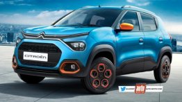 Upcoming Citroen SUV (Hyundai Venue Rival) Rendered Digitally