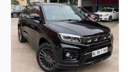 This Maruti Vitara Brezza Looks Inspired From Tata Harrier Dark Edition