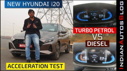 Hyundai i20 1.0L Turbo-Petrol vs 1.5L Diesel - Acceleration Comparison