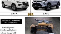Toyota Fortuner to Fortuner Legender Conversion Kits Now Out
