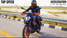 Watch KTM 390 Duke Reach 160 kmph in Under 20 Seconds