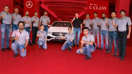 Upcoming New Mercedes-Benz C-Class Rolls Out From Factory