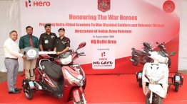 Hero MotoCorp Hands Over Custom Destini 125 to Indian Army Veterans