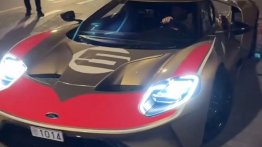 Fernando Alonso Spotted in His Gold Ford GT Heritage Edition in Monaco