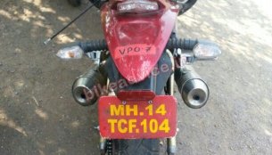 Spied - Close up images of redesigned Mahindra Mojo