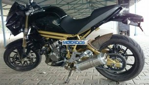 Mahindra Mojo snapped at the Kari Speedway - Spied