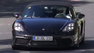 2017 Porsche Boxster S with four cylinder turbo engine caught testing - Report