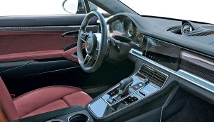 Interior of the 2017 Porsche Panamera rendered