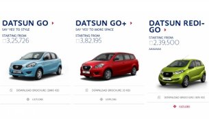 Datsun redi-GO's price leaked on company website