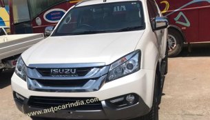 Isuzu MU-X spied undisguised in India ahead of 11 May launch