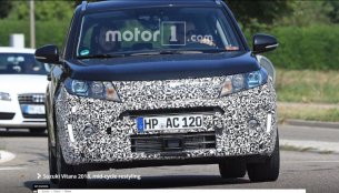 2018 Suzuki Vitara (facelift) spotted on test in Europe