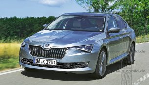 2018 Skoda Superb (facelift) front & rear rendered by German media